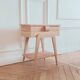 Worker/ Renovated vintage Scandinavian bedside table, 1950s-60s