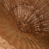 Rattan basket armchair, 1970s