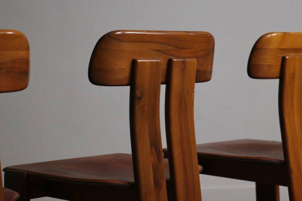 Mario Marenco Sapporo dining chairs Mobil Girgi Italy 1970s