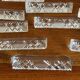 12 cut glass knife holders