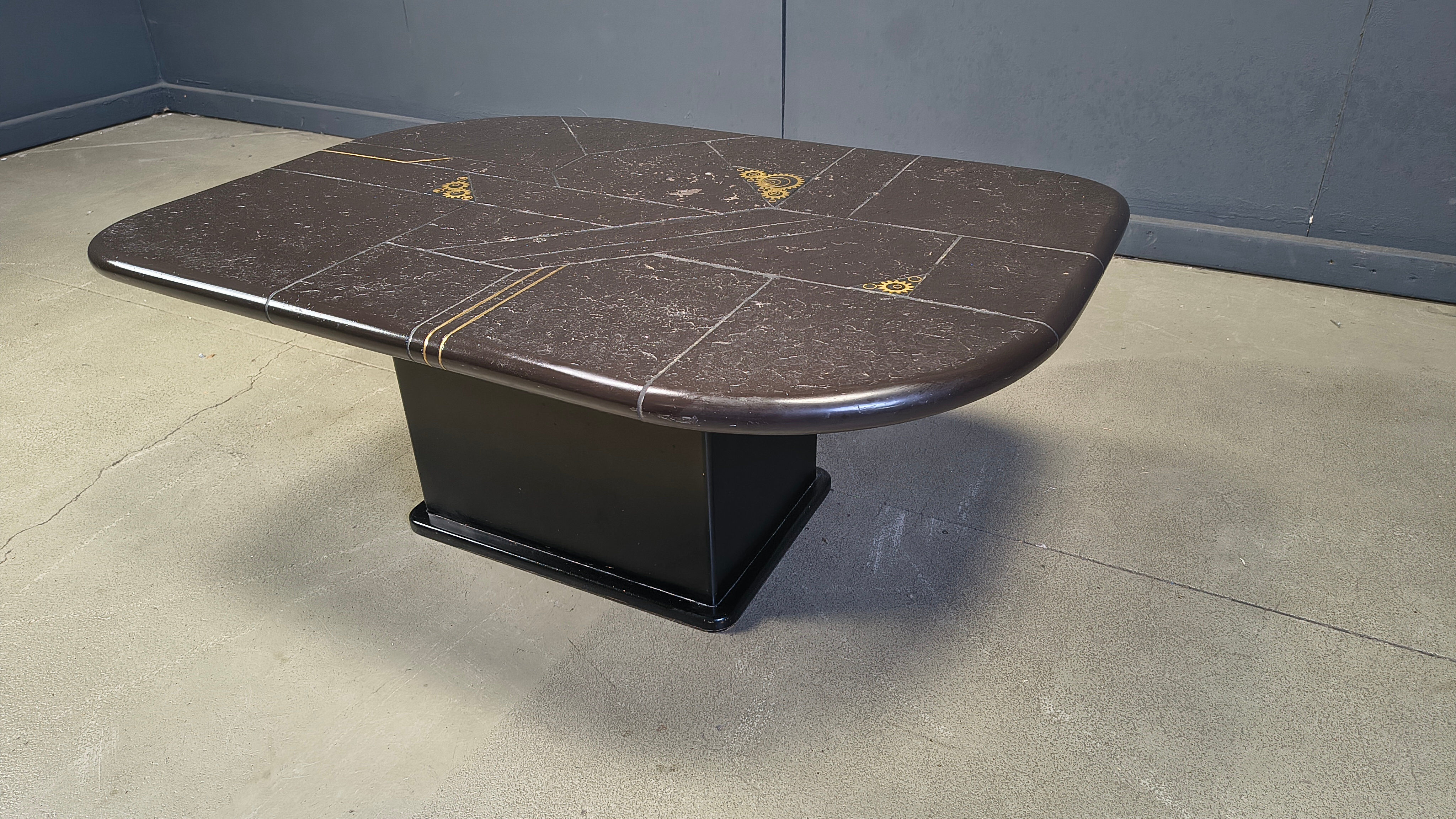 Paul Kingma attributed coffee table, 1980s