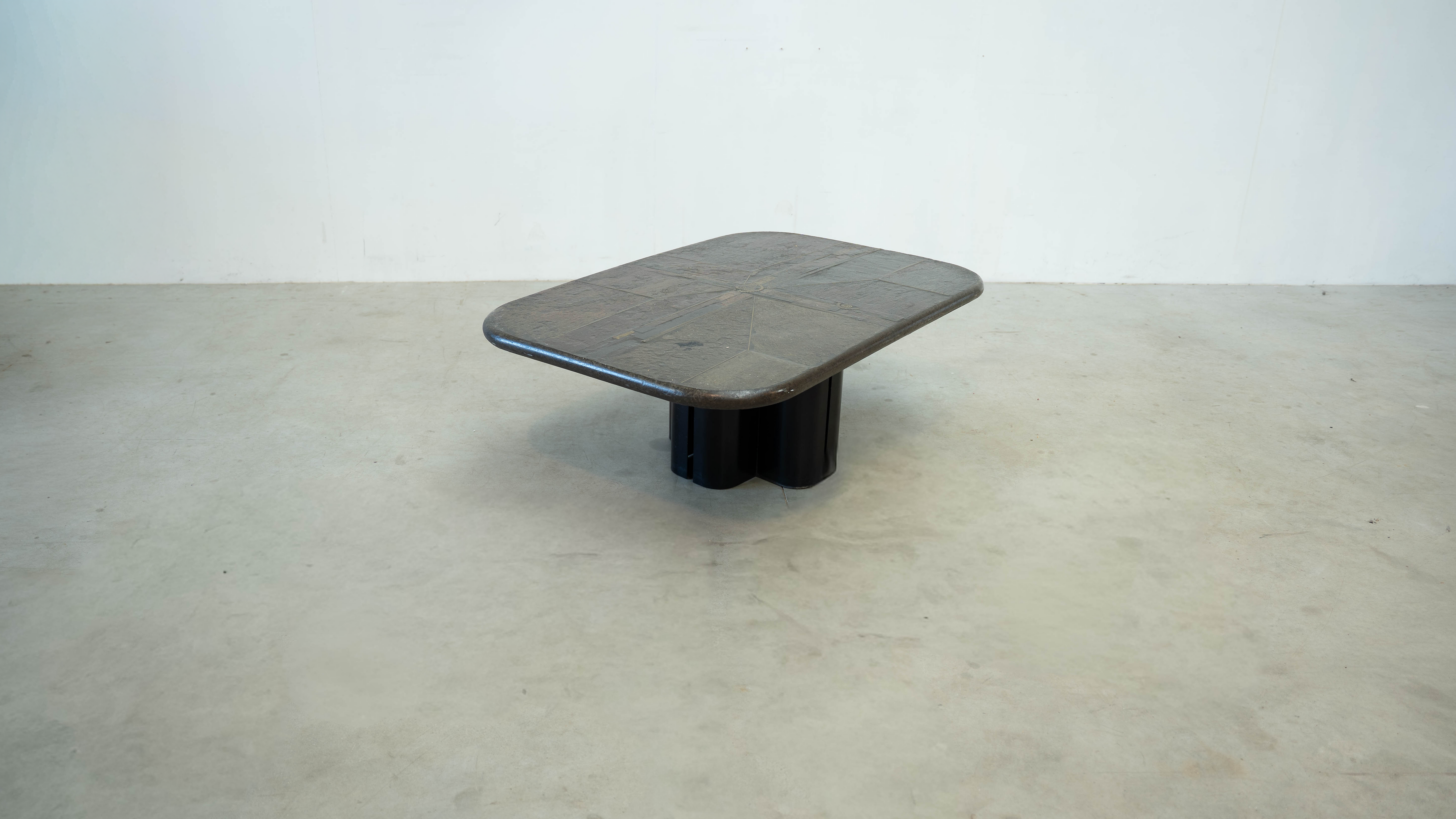 Mosaic stone coffee table by Marcus Kingma