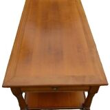 M20240401/Coffee table with two trays and 2 drawers in solid cherry wood - Very good condition