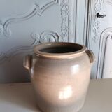 Old grey sandstone pot