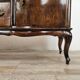 Chippendale walnut burl vanity, 1940