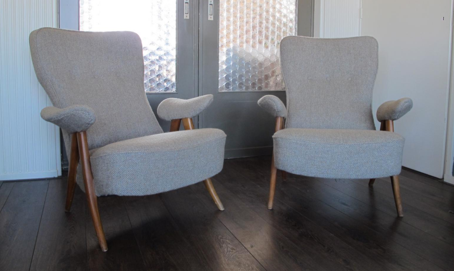 Chair living room 105 mid-century by Theo Ruth for Artifort, 1950 s