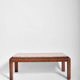 Fluted rectangular coffee table, 1970s.