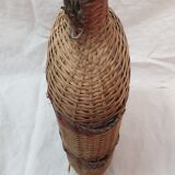 Scoubidou rattan bottle 1970