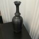 Vase of black enamelled terracotta, signed Jean Marais