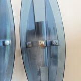 Set of 4 vintage wall lamps, Italian design