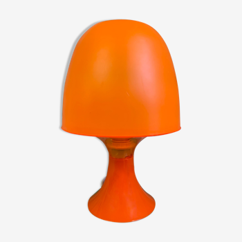 Orange mushroom lamp