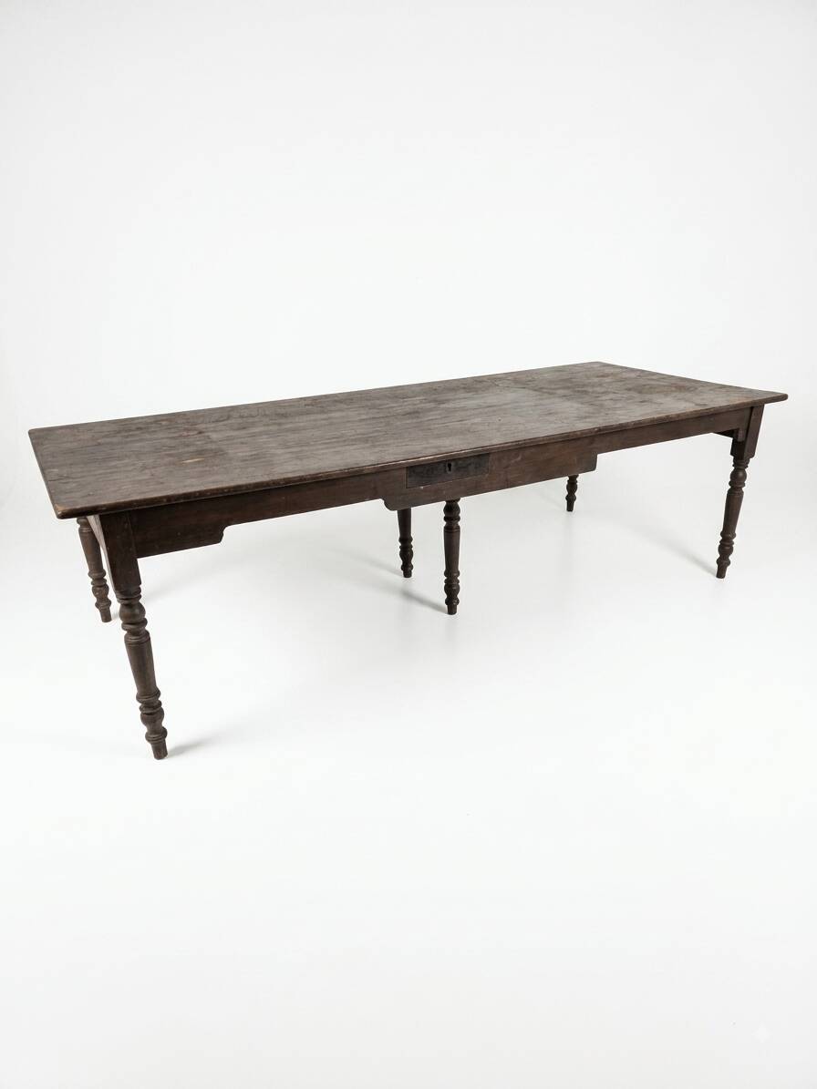 Table de ferme ancienne XXL , 268 × 110cm