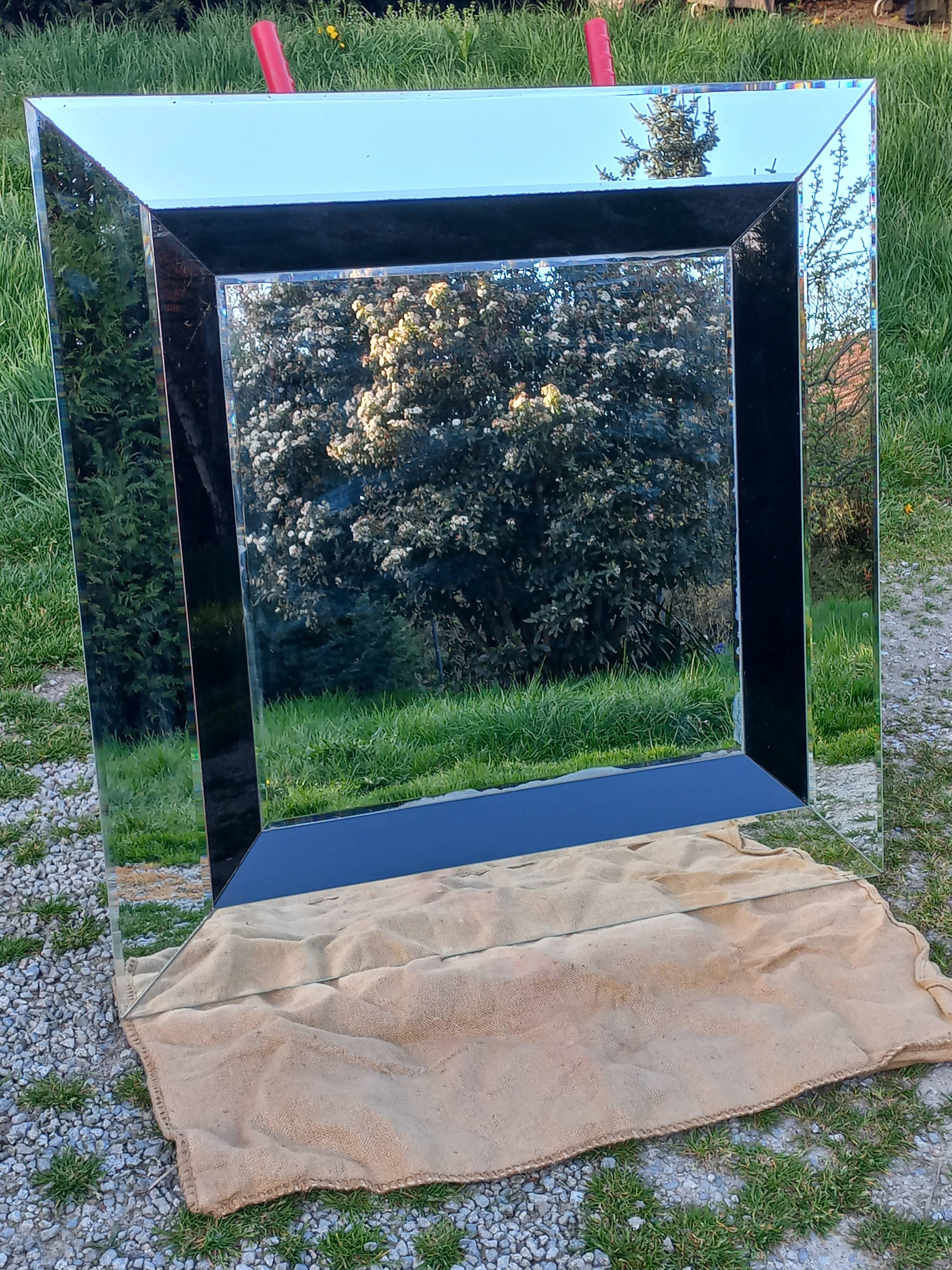 70s/80s design mirror made in Belgium
