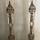 Paire de vases soliflore en verre