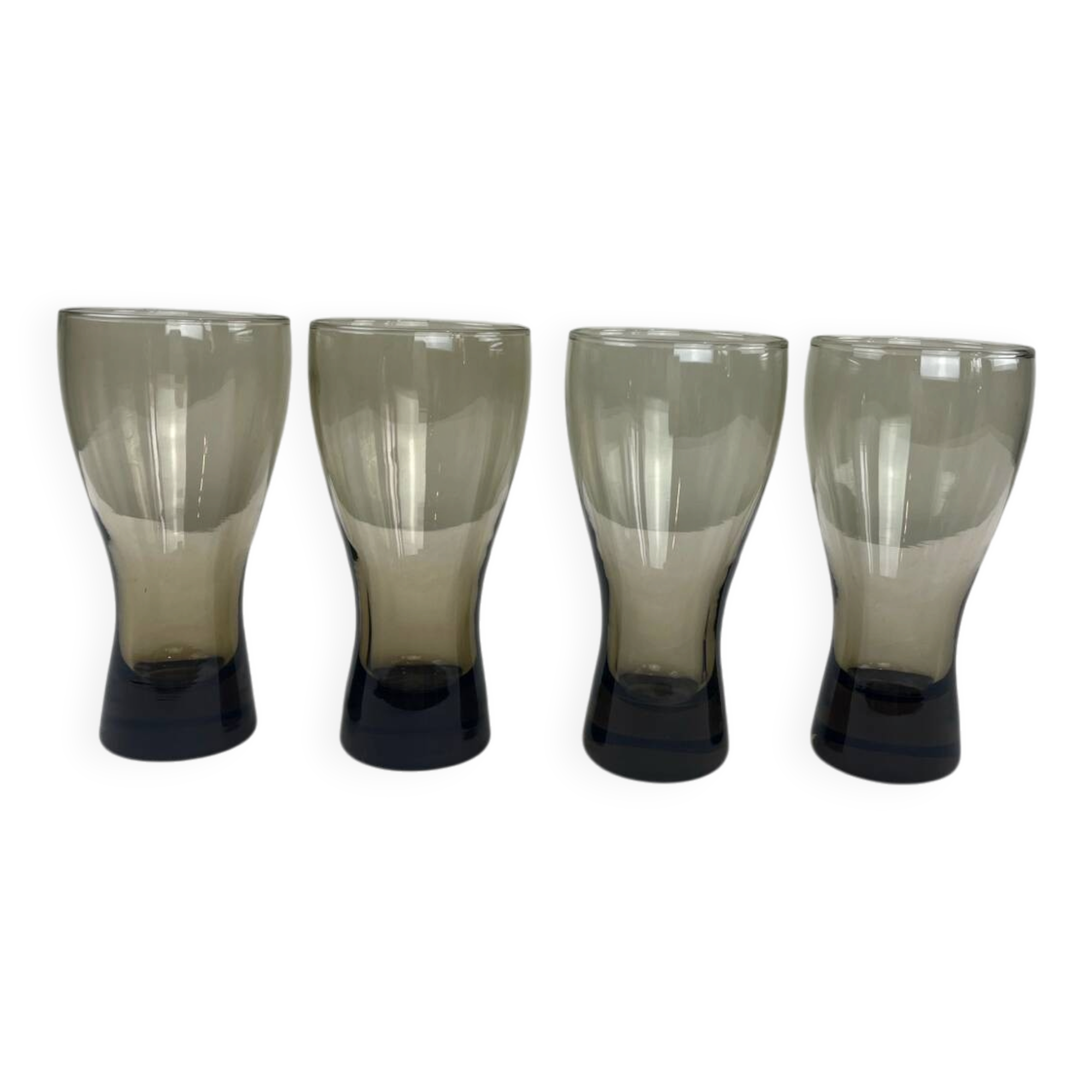 Vintage smoked glass cup