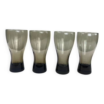 Vintage smoked glass cup