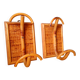 1960s rattan wall hooks