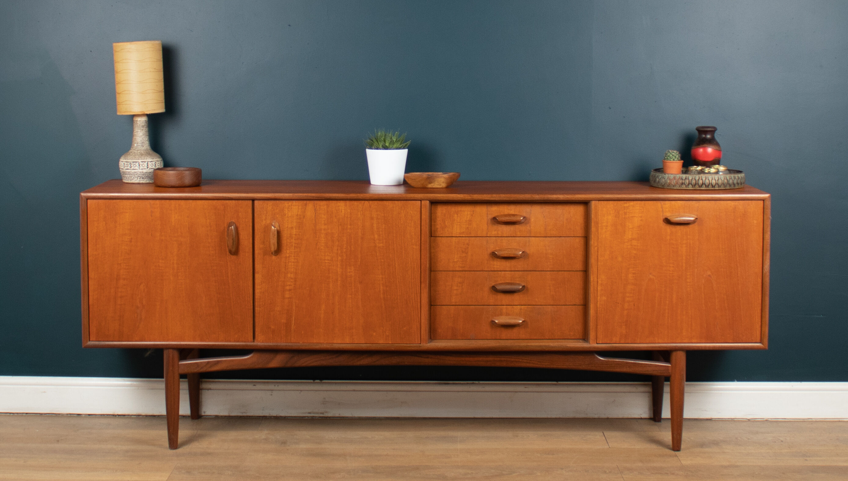 Retro Teak 1960s Restored G Plan Scandi Sideboard By Victor Wilkins