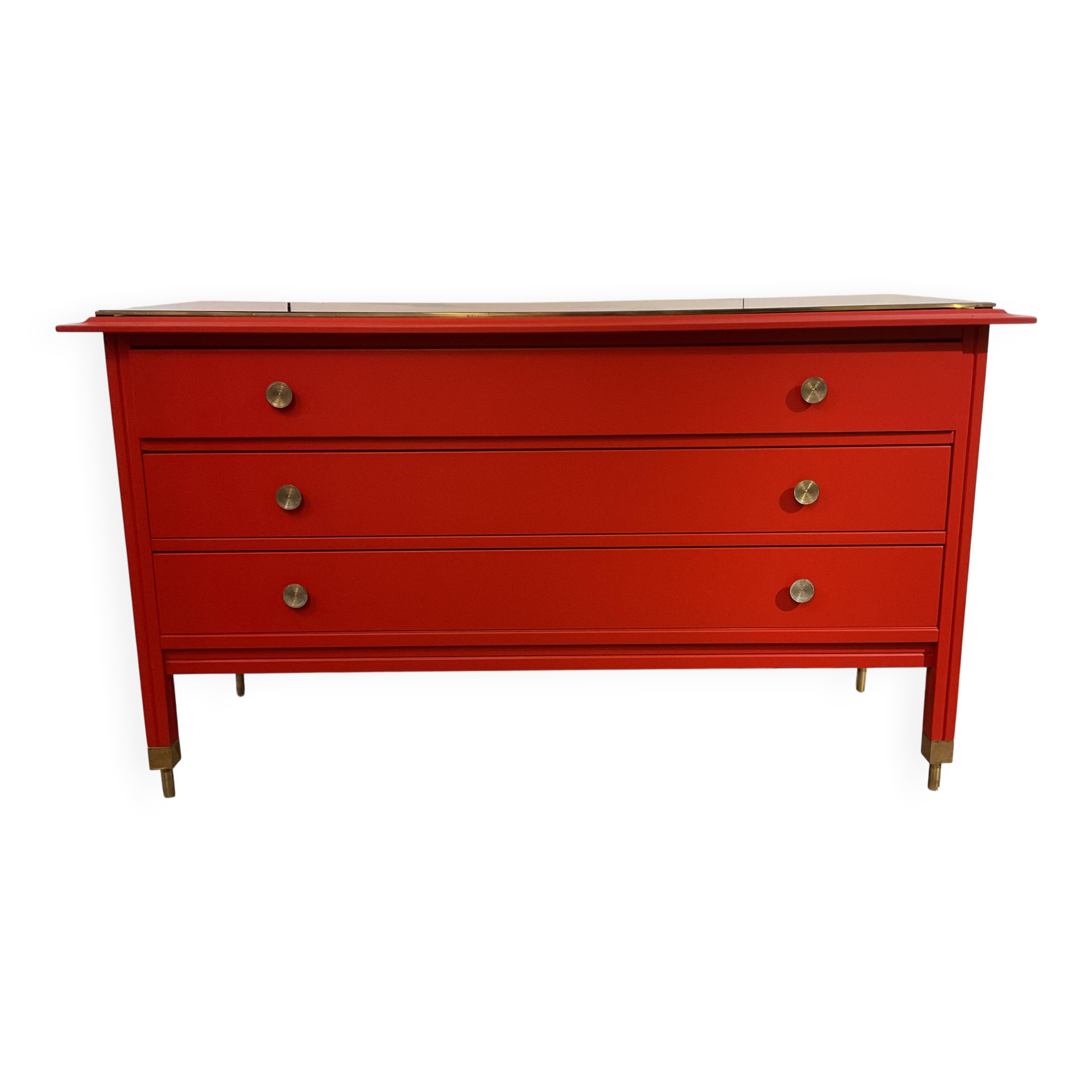 Red chest of drawers