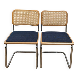 Set of 2 B32 chairs designed by Marcel Breuer