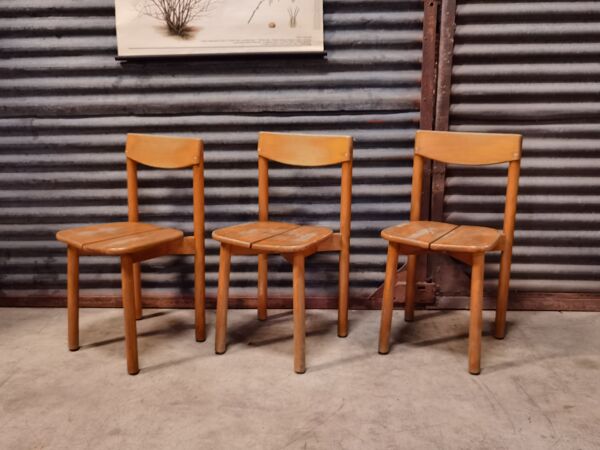 Lot de 3 chaises et 2 tabourets