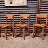 Set of 3 chairs and 2 stools