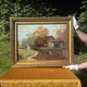 Vintage Autumn Landscape Oil Painting