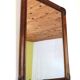 Antique mirror in bamboo and woven leather