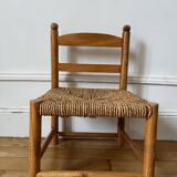 Rope and wood children's chair