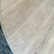 Louis XV oval extendable dining table stripped in solid oak 260cm 1970