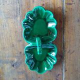 Aperitif servant in dark green Art Deco faience