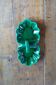 Serviteur apéritif en faience Art Déco vert foncé