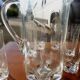 Very chic service including a pitcher and 6 tall glasses for orangeade