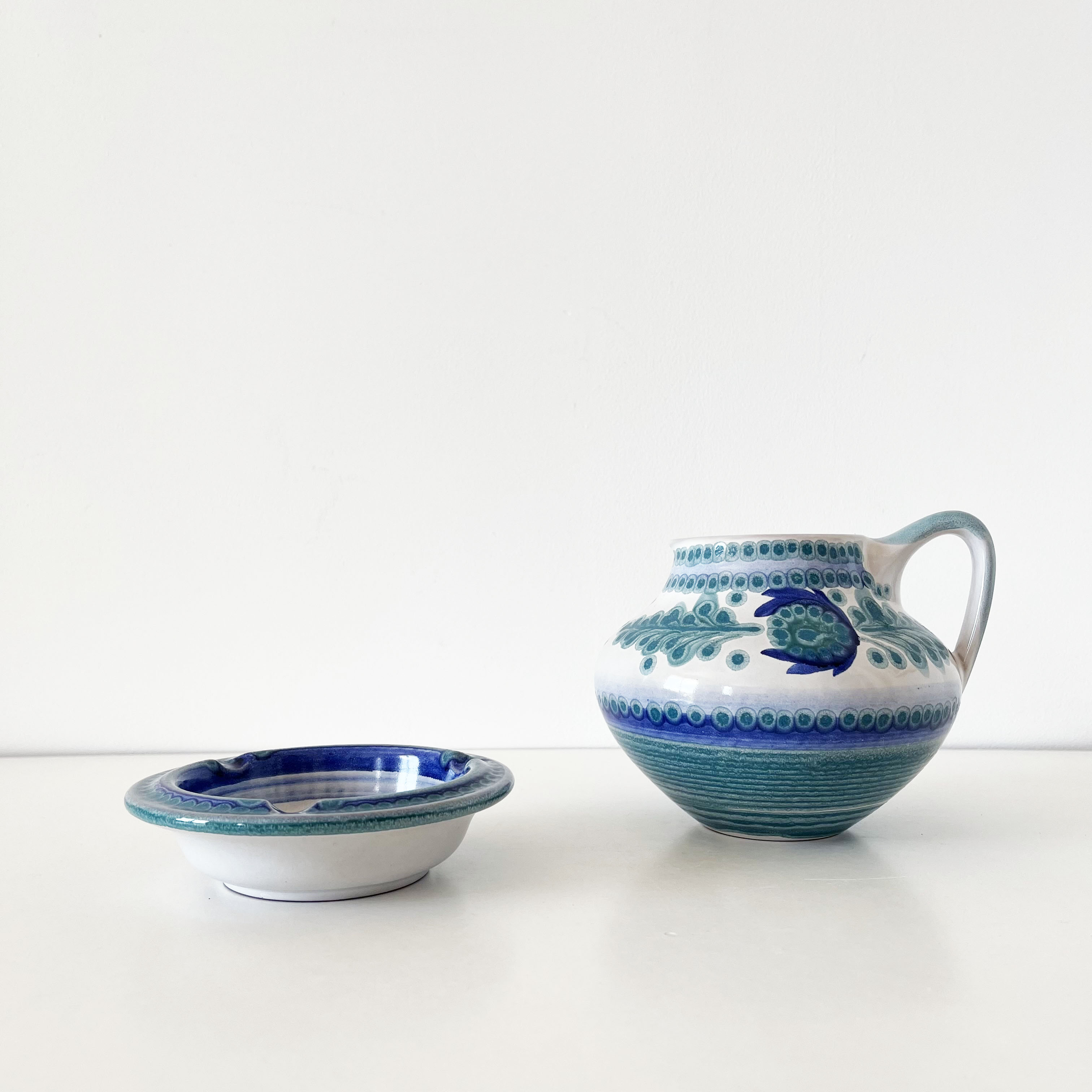 Porta Celi Spain ceramic carafe and bowl set