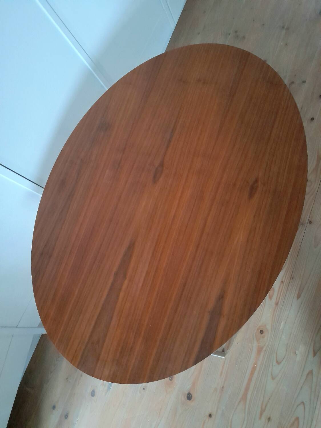 Beautiful Danish oval tripod coffee table