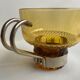 Ensemble de 6 tasses en verre ambré