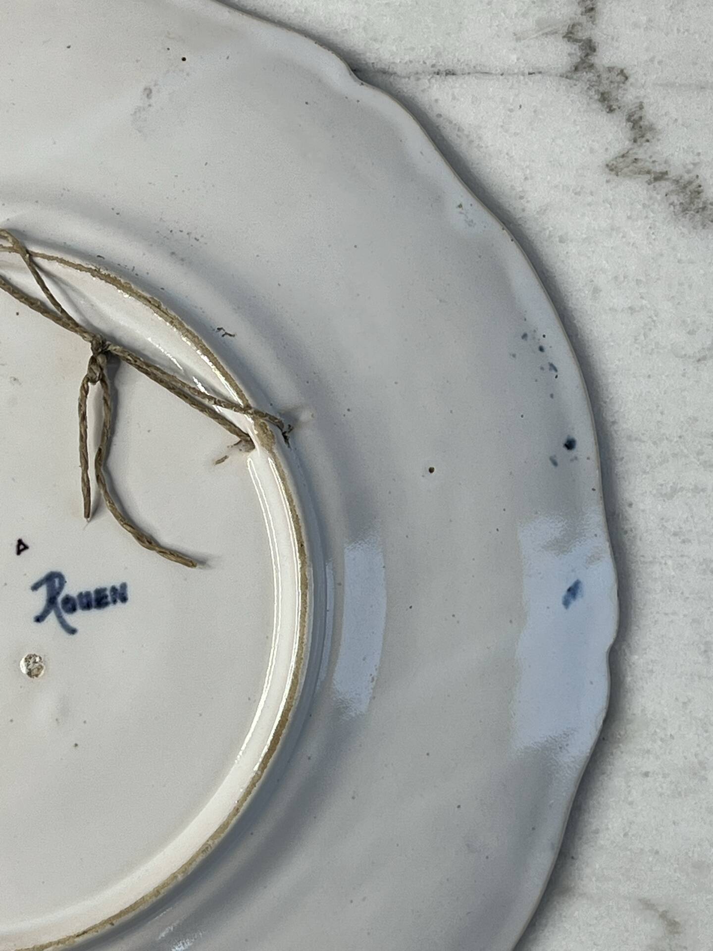 Ironstone plate Rouen 26cm