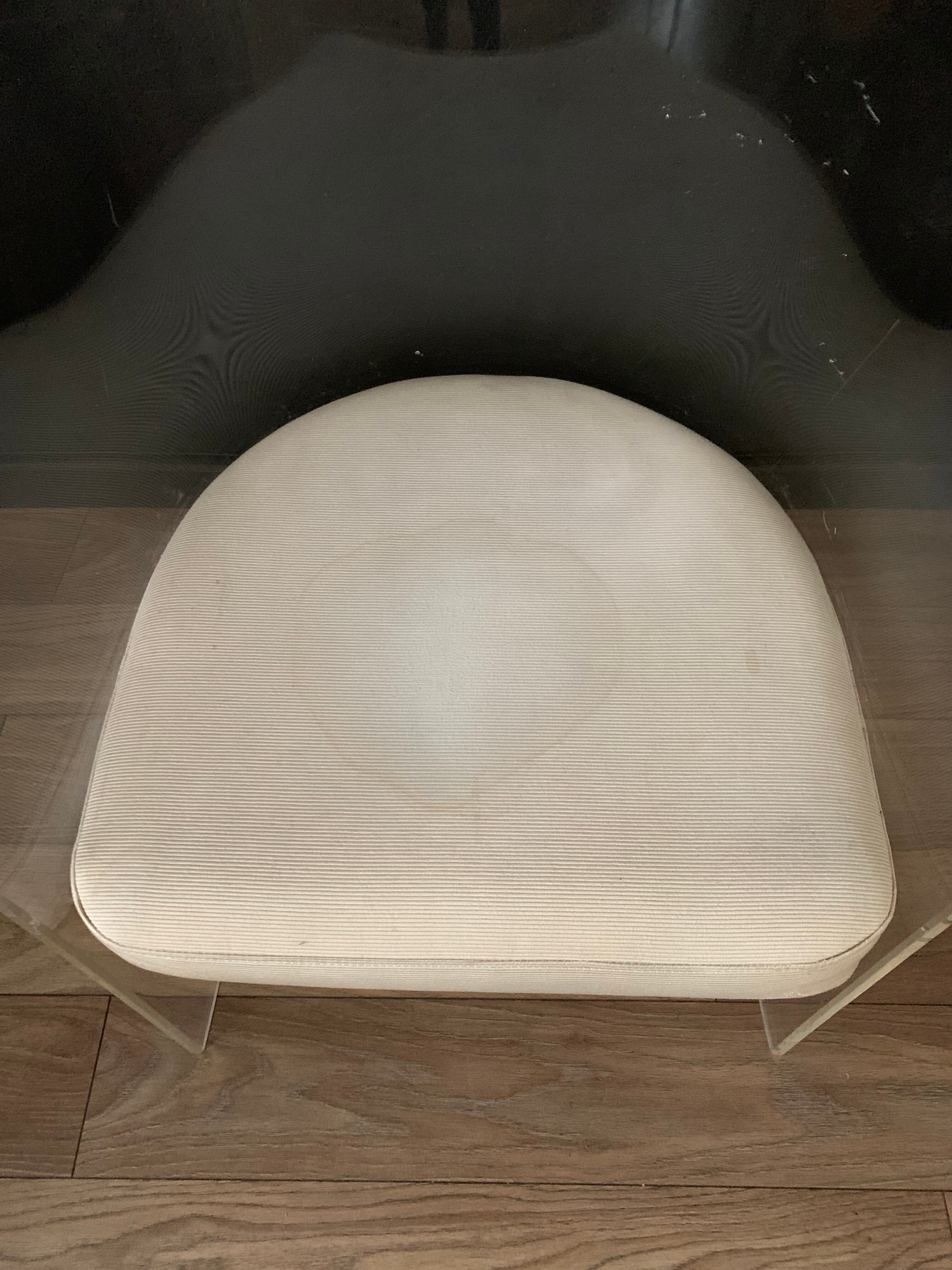 Fauteuil vintage lucite Vladimir Kagan