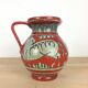 Fratelli Fanciullacci horse vase, orange ceramic