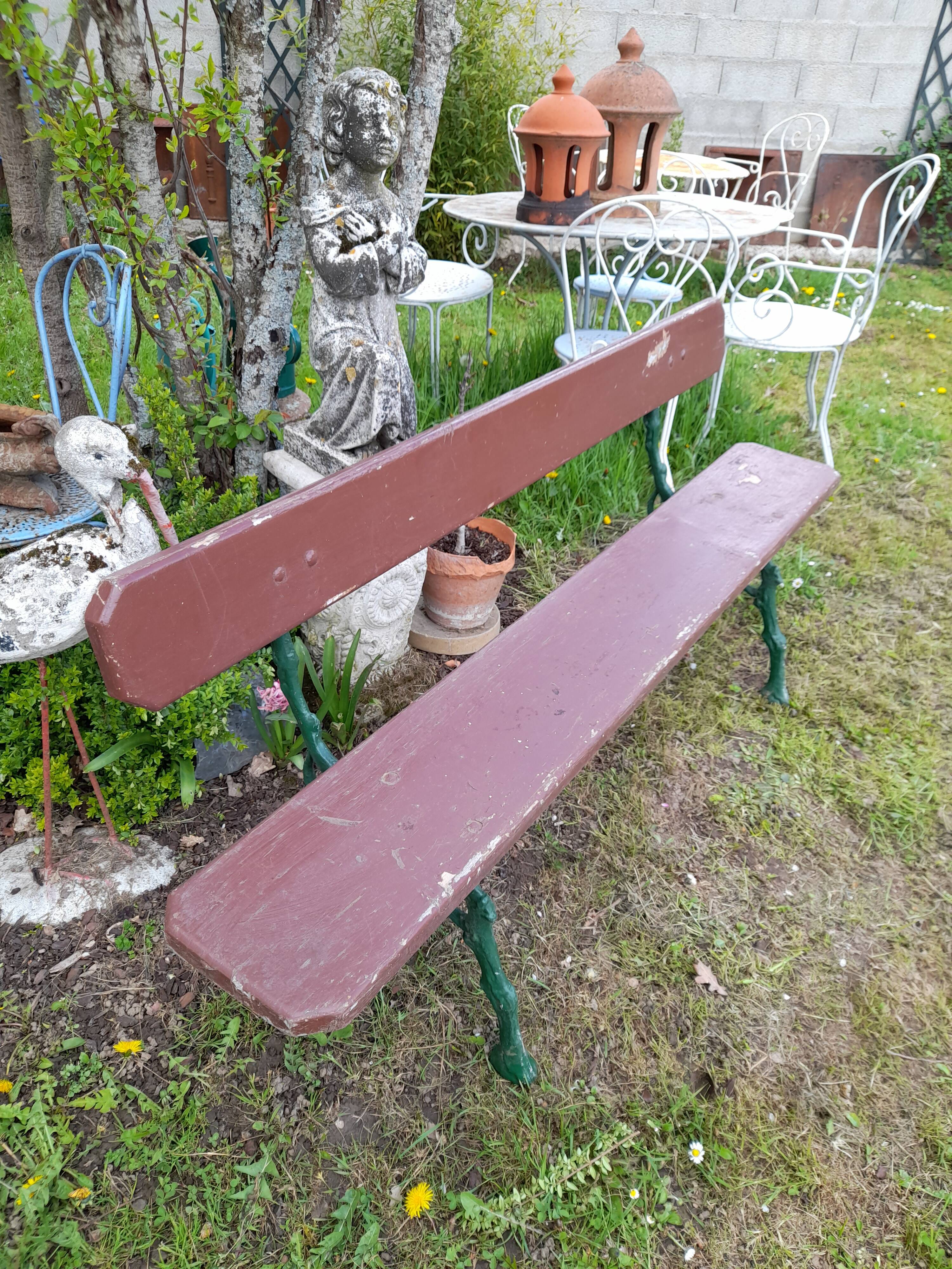 Cast-iron garden bench 1900