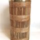 Umbrella stand Gabriella Crespi 1970s Bamboo Brass Height 51 cm