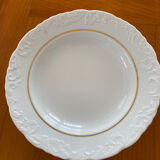 Set of 6 hollow porcelain plates Du Pont de la Tour
