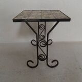 Vintage sidetable with tiles 1960's