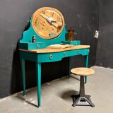 Louis XVI style dressing table in elm magnifying glass