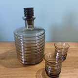 Smoked glass shot set