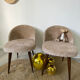 Vintage furry chairs
