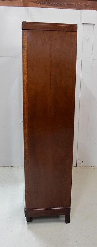 Wardrobe, walnut and mahogany, art deco - 1930 / 1940