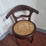 Louis Philippe office chair in canned walnut