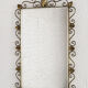 Rectangular mirror 50s - 60s on brass frame