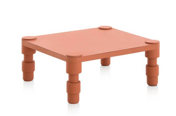 garden layer terracotta table basse